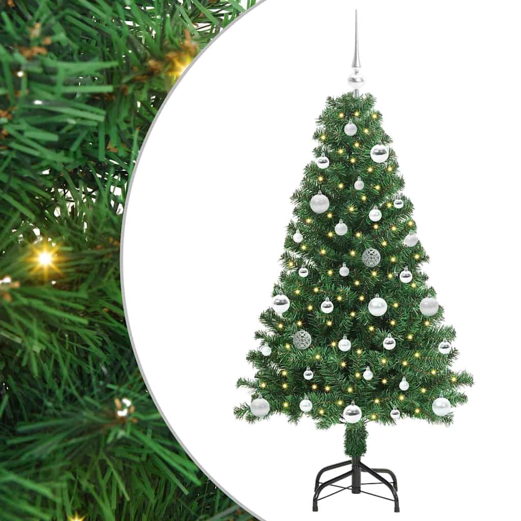 Vidaxx albero di Natale artificiale verde 150 cm PVC, acciaio e plastica