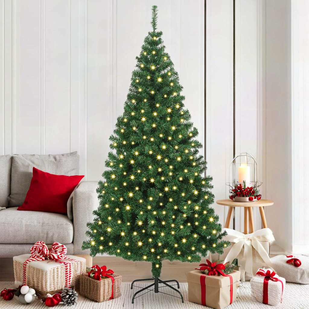 Vidaxx albero di Natale artificiale verde 180 cm in PVC e acciaio e plastica