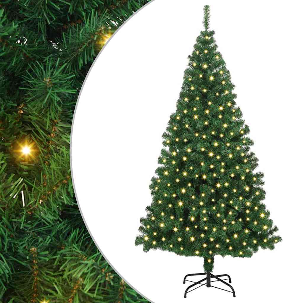 Vidaxx albero di Natale artificiale verde 180 cm in PVC e acciaio e plastica