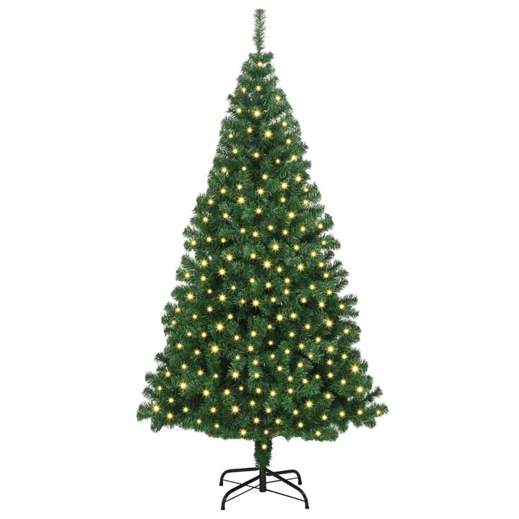 Vidaxx albero di Natale artificiale verde 180 cm in PVC e acciaio e plastica