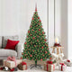 Vidaxx albero di Natale artificiale verde 180 cm in PVC e acciaio e plastica
