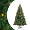 Vidaxl kunstkerstboom groen 180 cm pvc en staal en kunststof