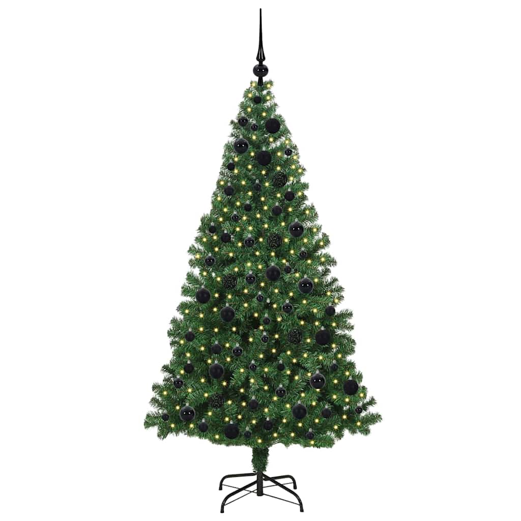 Vidaxx albero di Natale artificiale verde 180 cm in PVC e acciaio e plastica
