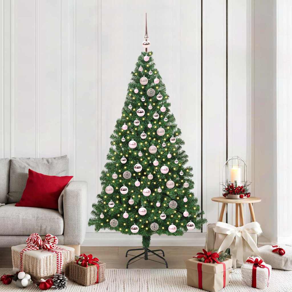 Vidaxx albero di Natale artificiale verde 180 cm in PVC e acciaio e plastica