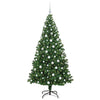 Vidaxl kunstkerstboom groen 180 cm pvc en staal en kunststof