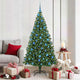 Vidaxx albero di Natale artificiale verde 180 cm in PVC e acciaio e plastica