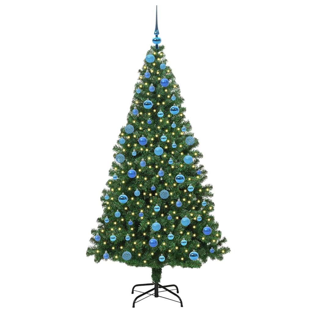 Vidaxx albero di Natale artificiale verde 180 cm in PVC e acciaio e plastica