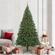 Vidaxx albero di Natale artificiale verde 210 cm PVC, acciaio e plastica