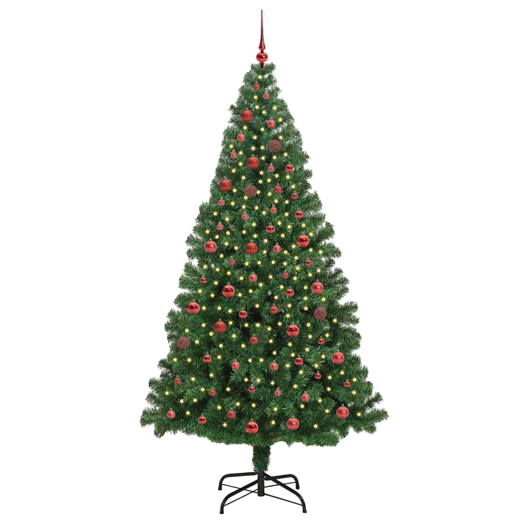 Vidaxx albero di Natale artificiale verde 210 cm PVC, acciaio e plastica