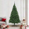 Vidaxl kunstkerstboom groen 210 cm pvc en staal en kunststof