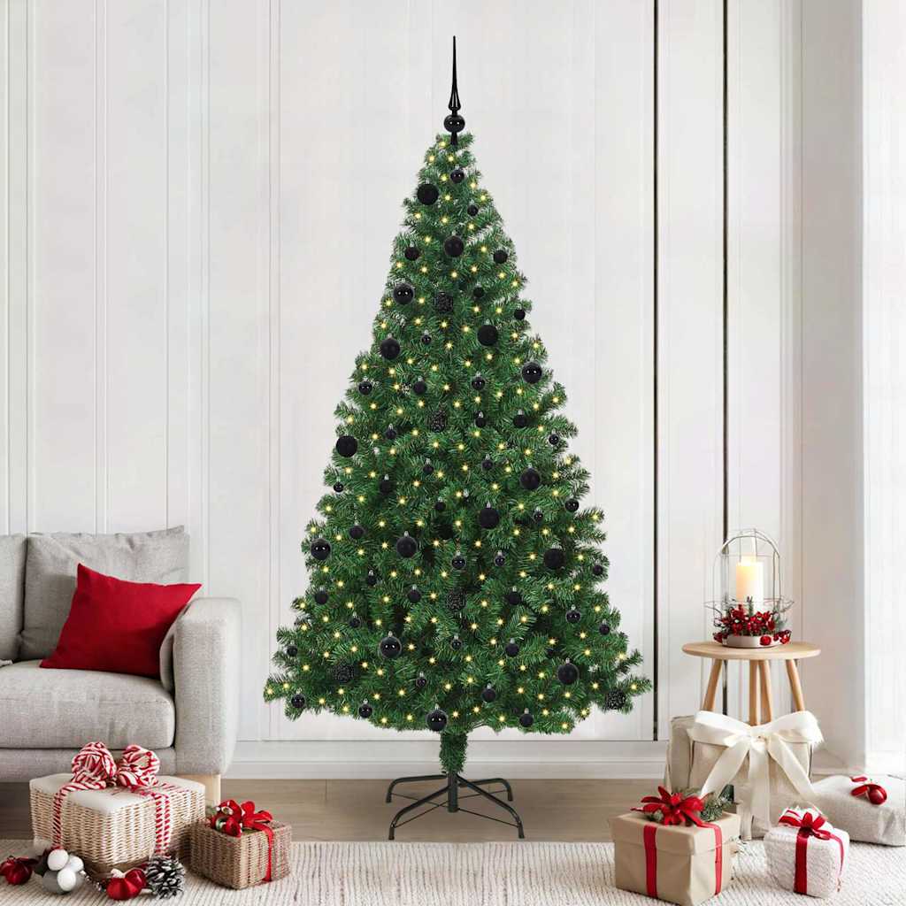 Vidaxx albero di Natale artificiale verde 210 cm PVC, acciaio e plastica
