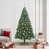 Vidaxl kunstkerstboom groen 210 cm pvc en staal en kunststof