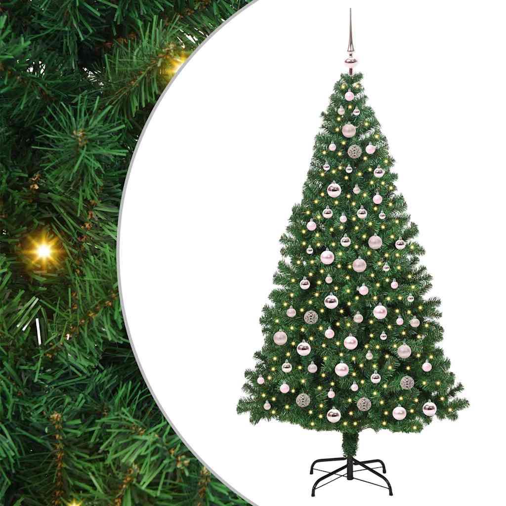Vidaxx albero di Natale artificiale verde 210 cm PVC, acciaio e plastica