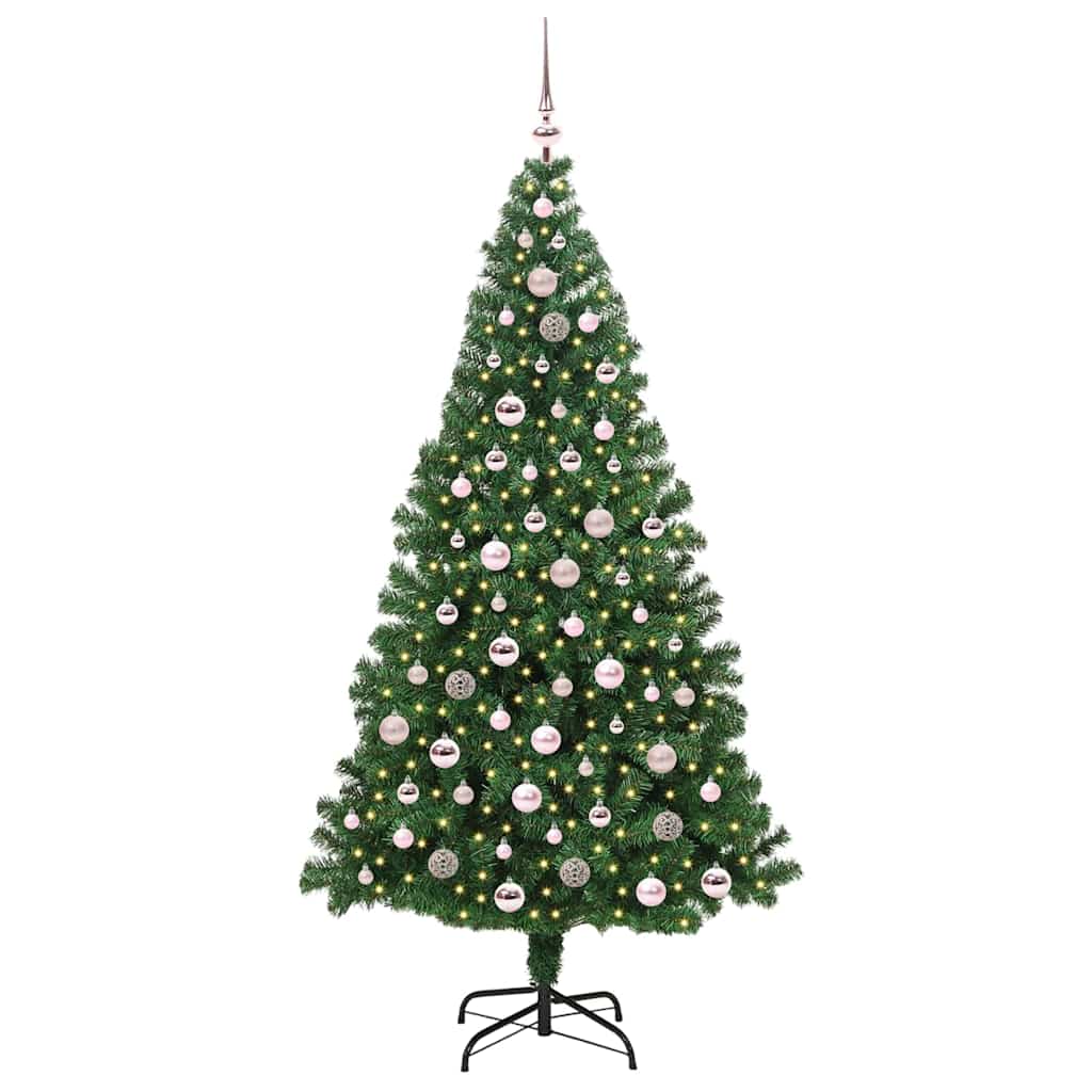 Vidaxx albero di Natale artificiale verde 210 cm PVC, acciaio e plastica
