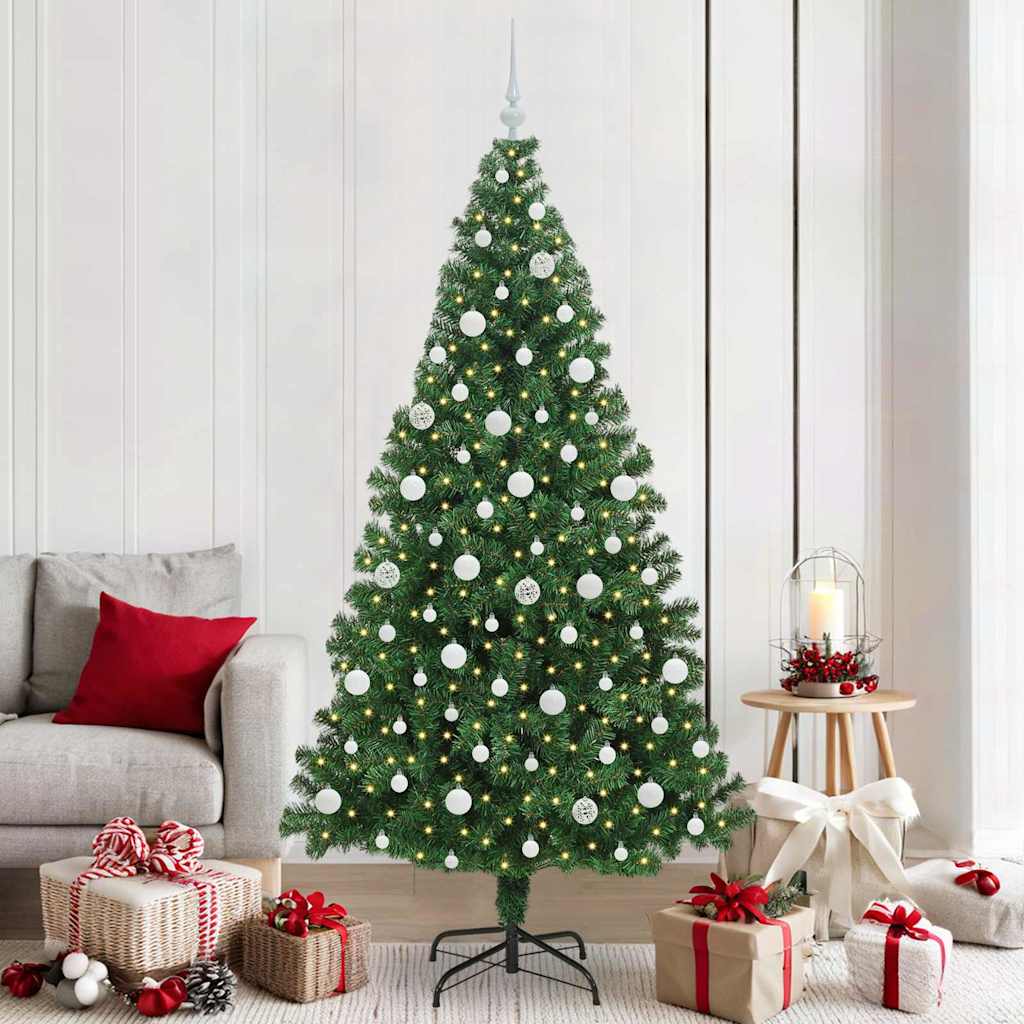 Vidaxx albero di Natale artificiale verde 210 cm PVC, acciaio e plastica