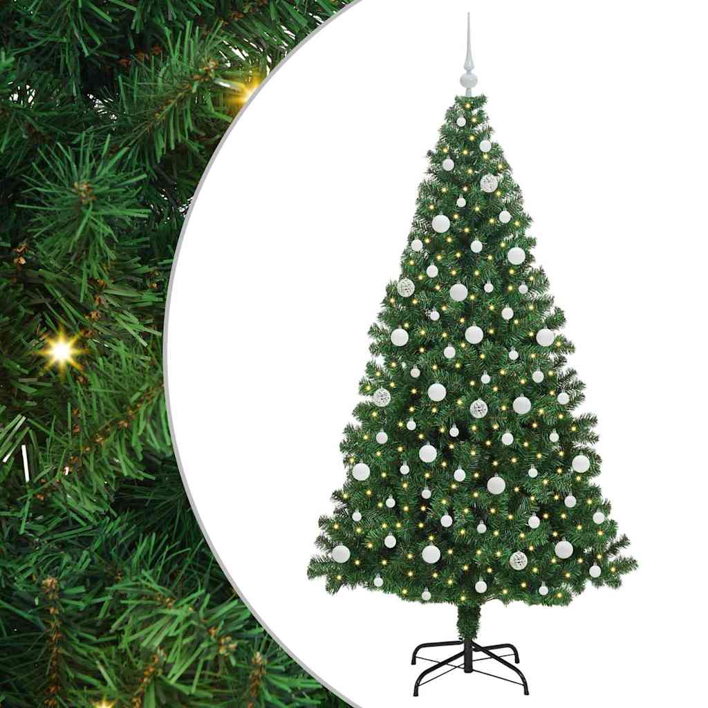 Vidaxx albero di Natale artificiale verde 210 cm PVC, acciaio e plastica