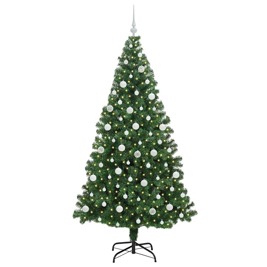 Vidaxx albero di Natale artificiale verde 210 cm PVC, acciaio e plastica