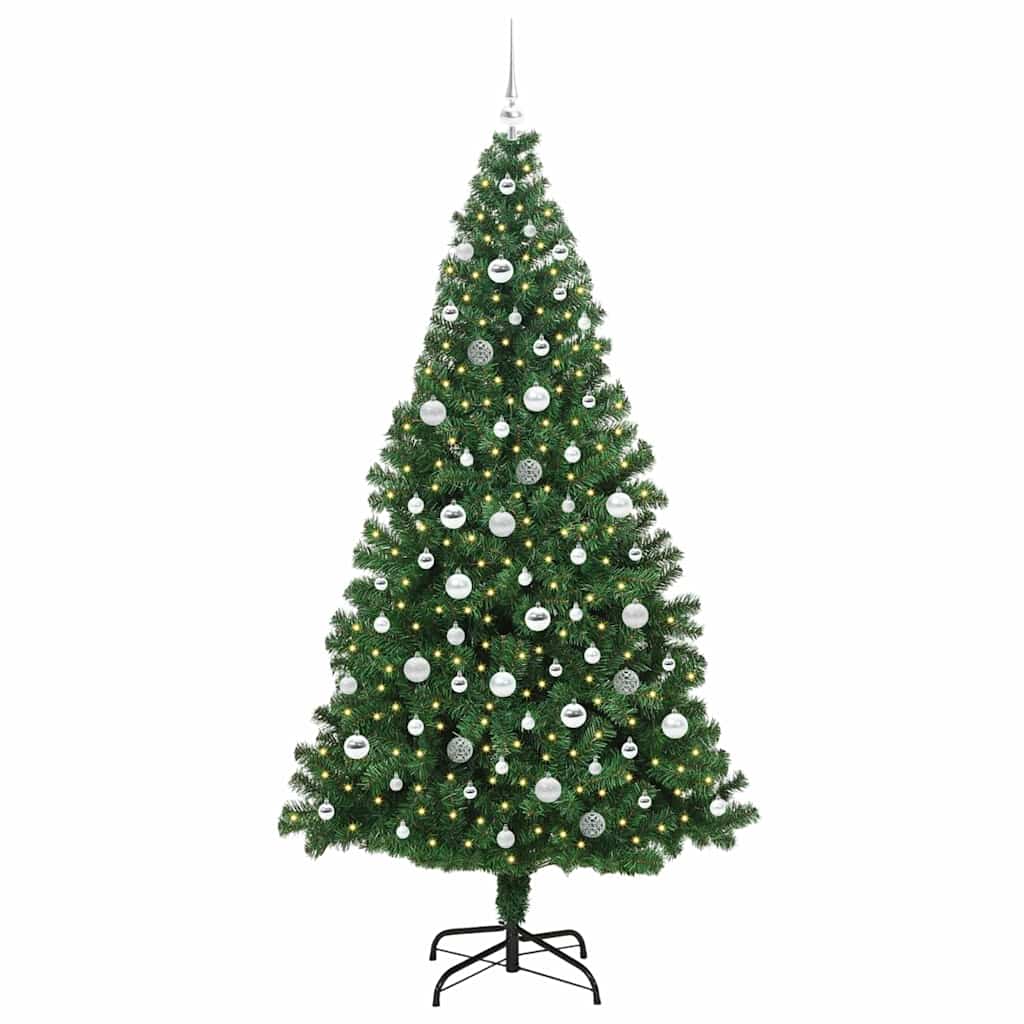 Vidaxx albero di Natale artificiale verde 210 cm PVC, acciaio e plastica