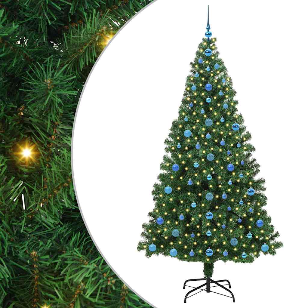 Vidaxx albero di Natale artificiale verde 210 cm PVC, acciaio e plastica