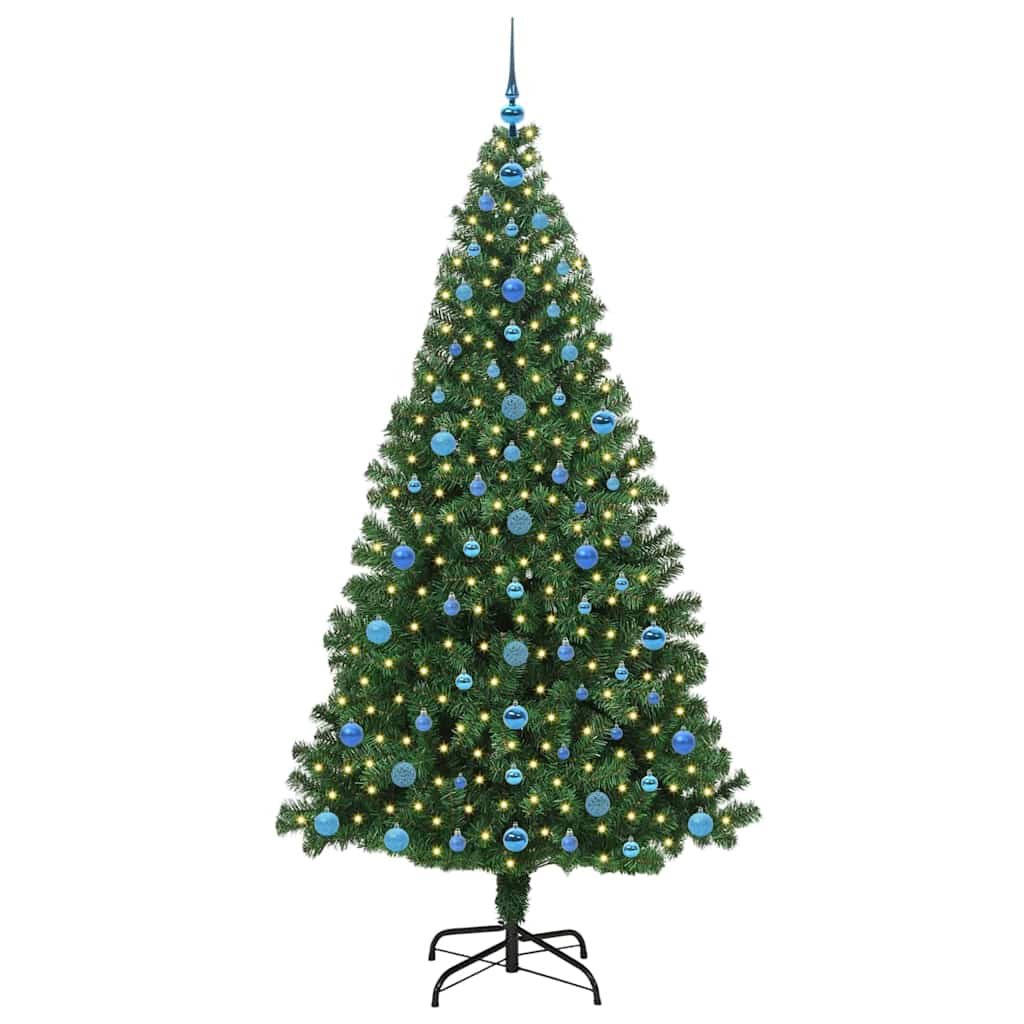 Vidaxx albero di Natale artificiale verde 210 cm PVC, acciaio e plastica