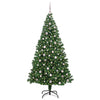 Vidaxl kunstkerstboom groen 240 cm pvc en staal en kunststof