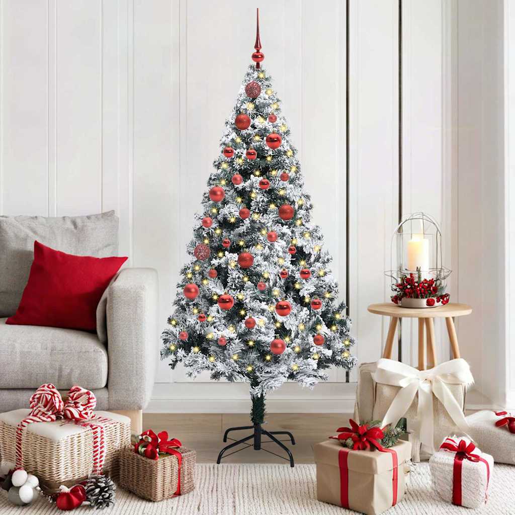 Vidaxx árbol de Navidad artificial con 150 LED blanco 150 cm PVC y acero y plástico