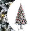 Vidaxx árbol de Navidad artificial con 150 LED blanco 150 cm PVC y acero y plástico