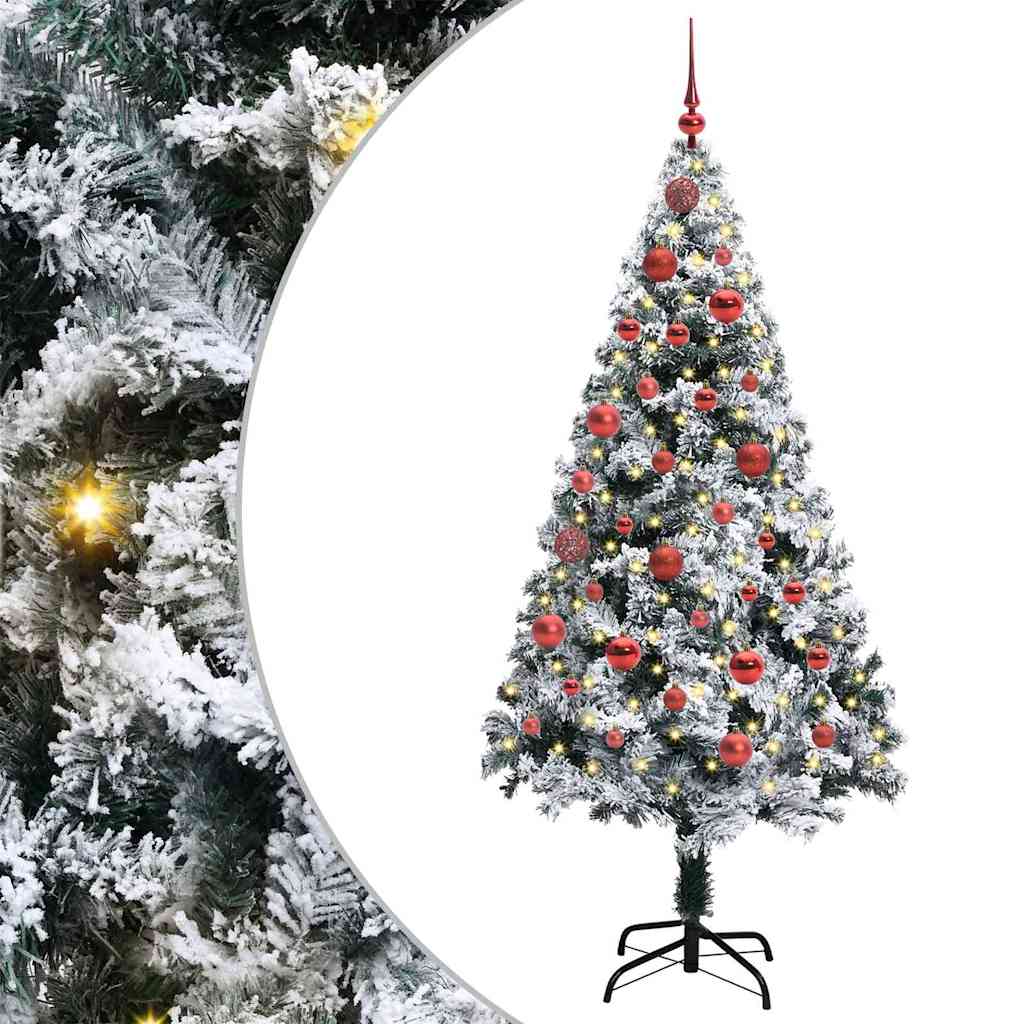 Vidaxx árbol de Navidad artificial con 150 LED blanco 150 cm PVC y acero y plástico