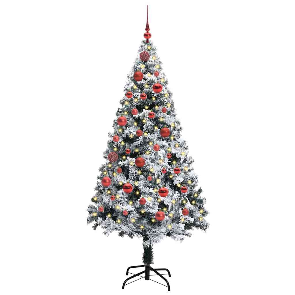 Vidaxx árbol de Navidad artificial con 150 LED blanco 150 cm PVC y acero y plástico