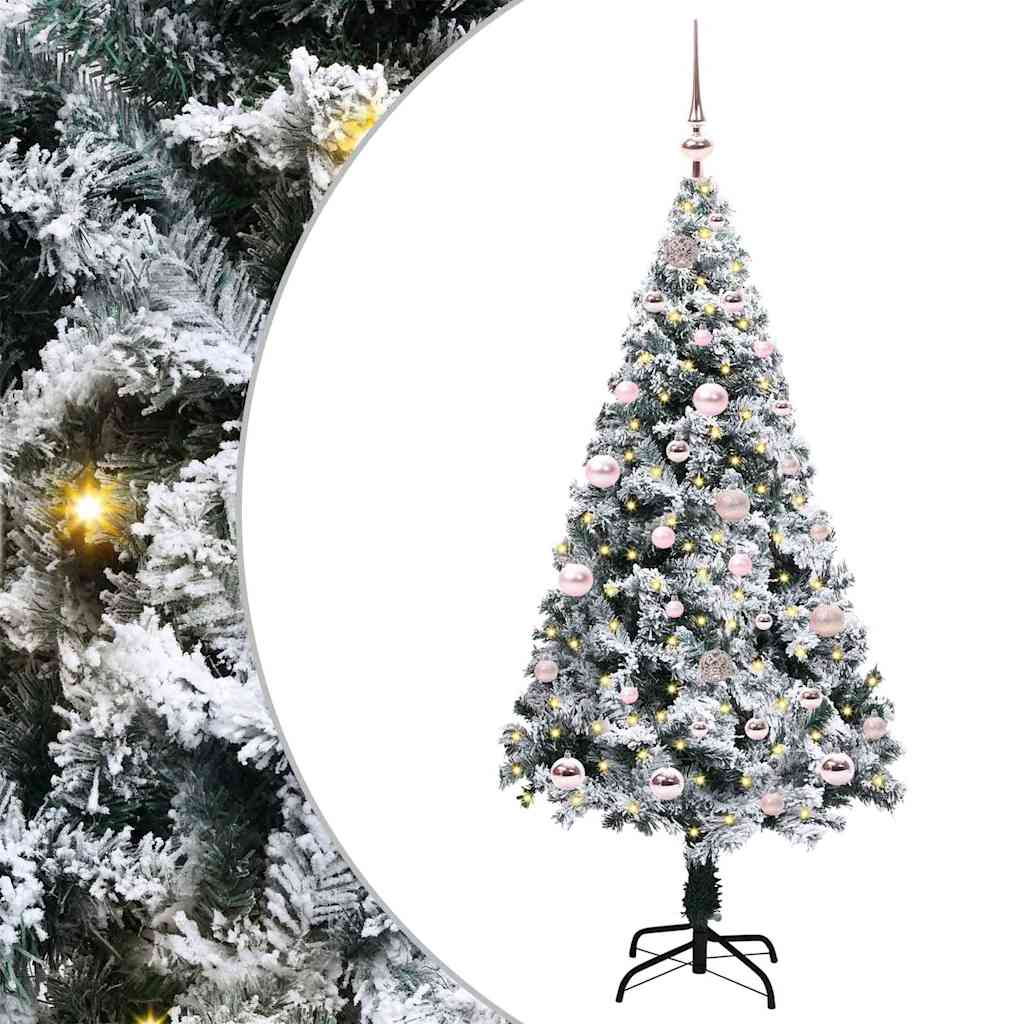 Vidaxx árbol de Navidad artificial con 150 LED blanco 150 cm PVC y acero y plástico