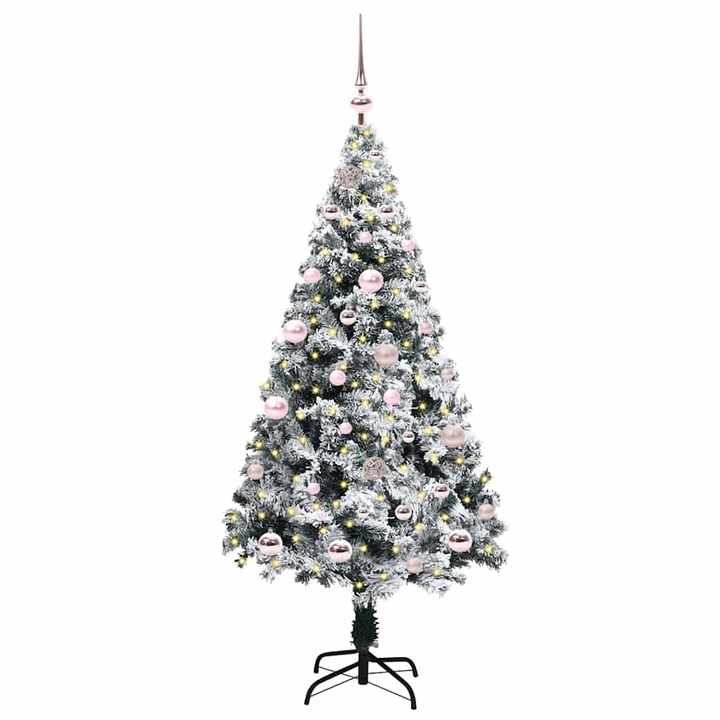 Vidaxx árbol de Navidad artificial con 150 LED blanco 150 cm PVC y acero y plástico
