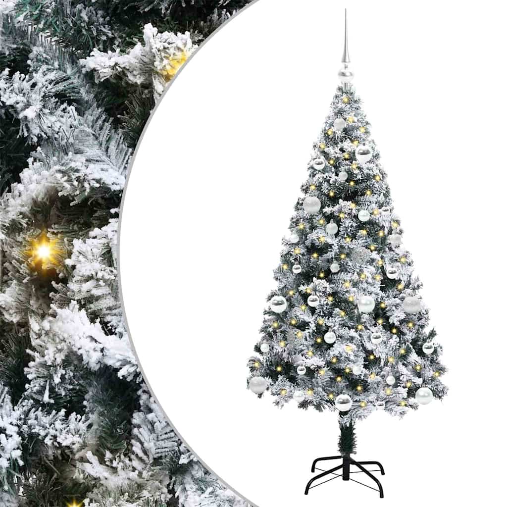 Vidaxx árbol de Navidad artificial con 150 LED blanco 150 cm PVC y acero y plástico