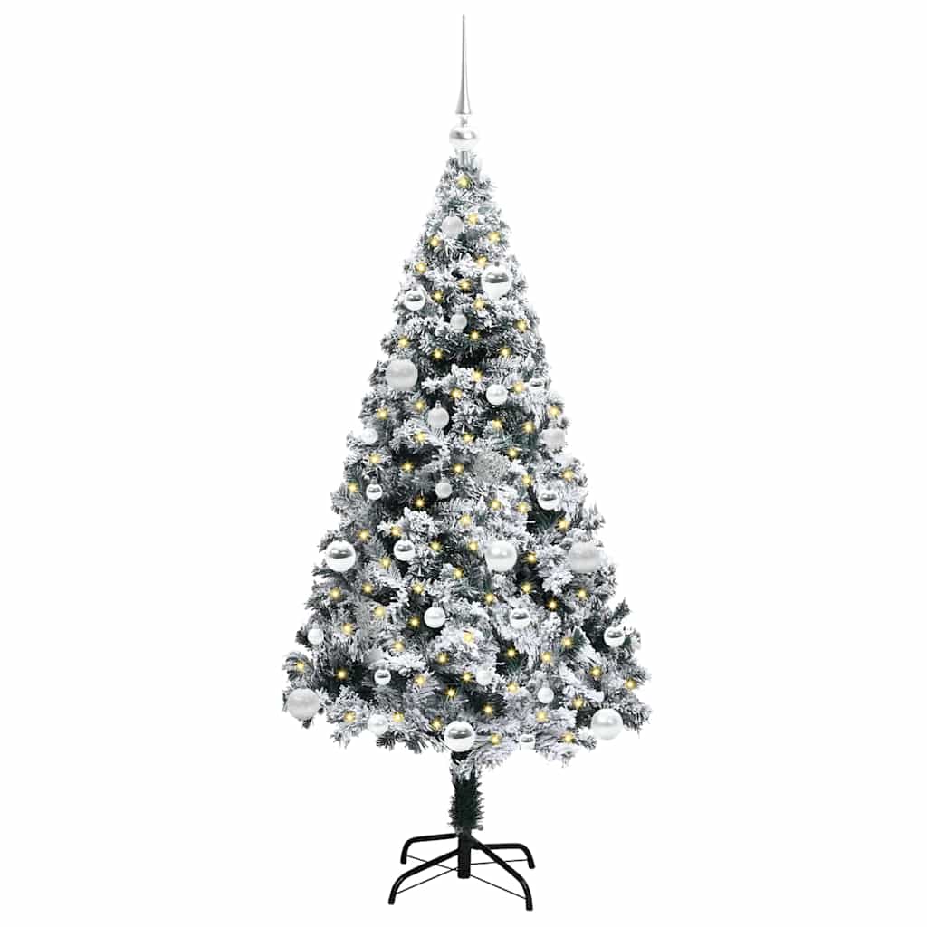 Vidaxx árbol de Navidad artificial con 150 LED blanco 150 cm PVC y acero y plástico