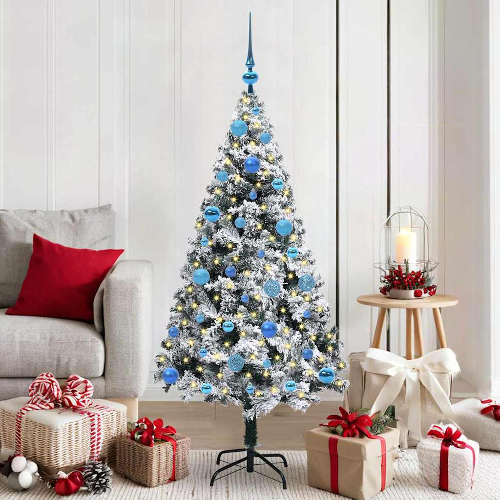 Albero di Natale artificiale Vidaxx con 150 LED bianchi 150 cm PVC e acciaio e plastica