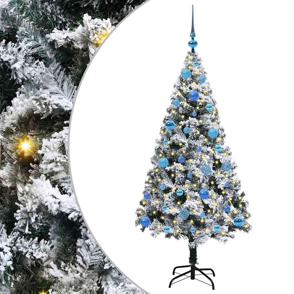 Albero di Natale artificiale Vidaxx con 150 LED bianchi 150 cm PVC e acciaio e plastica