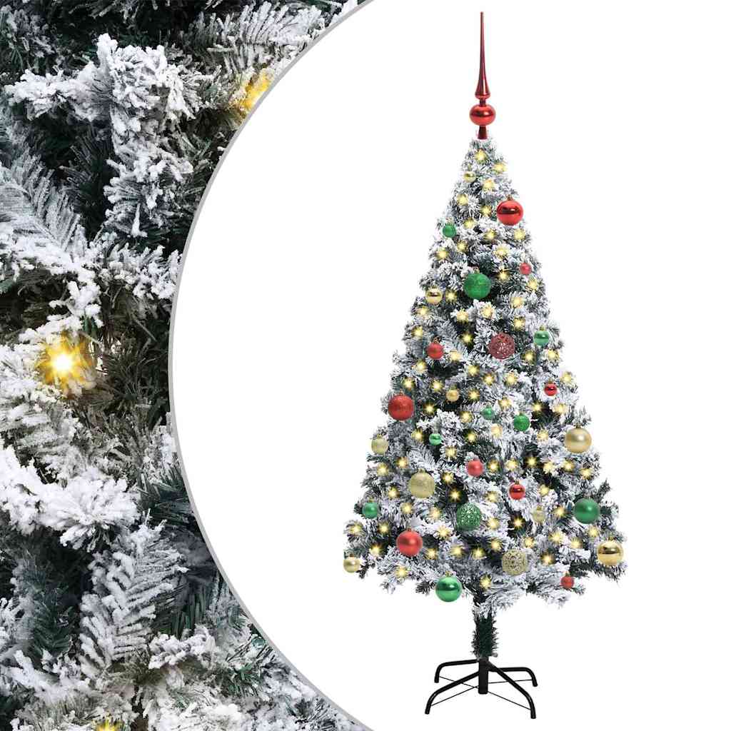 Vidaxx árbol de Navidad artificial con 150 LED blanco 150 cm PVC y acero y plástico