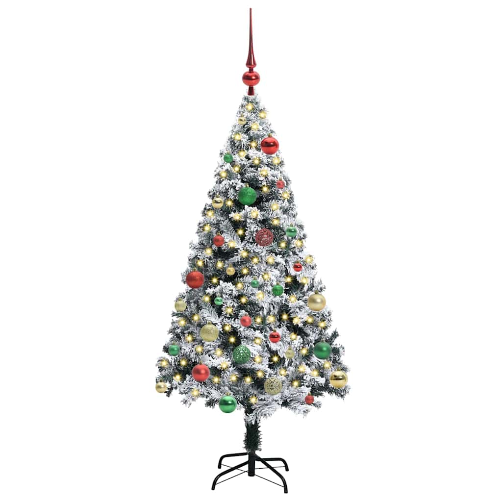Vidaxx árbol de Navidad artificial con 150 LED blanco 150 cm PVC y acero y plástico