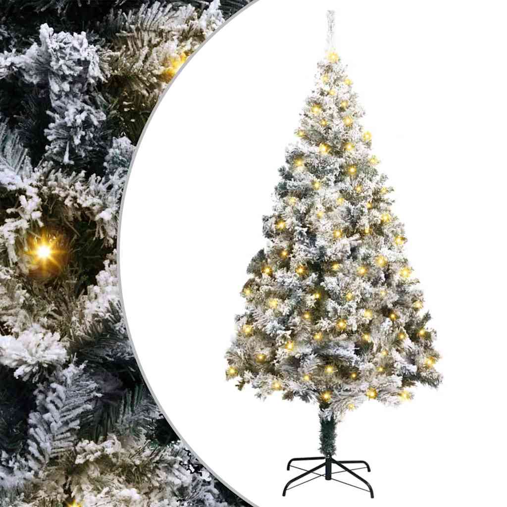 Vidaxx árbol de Navidad artificial con 300 LED blanco 180 cm PVC y acero y plástico