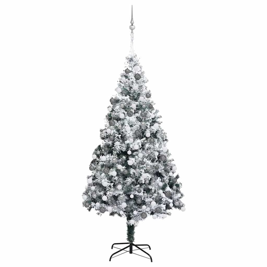 Albero di Natale artificiale Vidaxx con 300 LED bianchi 180 cm in PVC e acciaio e plastica