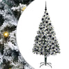Vidaxl kunstkerstboom met 300 led wit 180 cm pvc en staal en kunststof