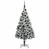 Vidaxl kunstkerstboom met 300 led wit 180 cm pvc en staal en kunststof