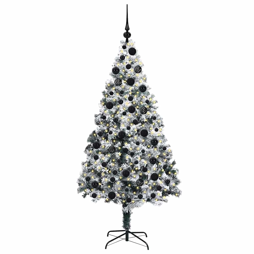 Albero di Natale artificiale Vidaxx con 300 LED bianchi 180 cm in PVC e acciaio e plastica