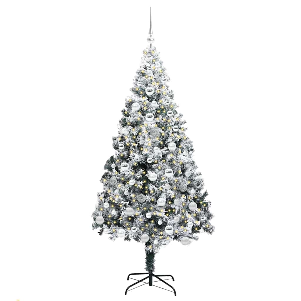 Vidaxx árbol de Navidad artificial con 300 LED blanco 180 cm PVC y acero y plástico