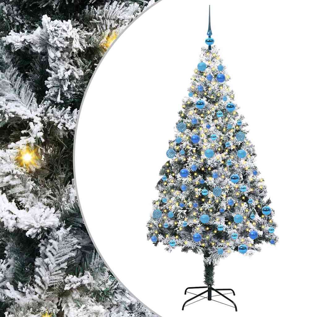 Albero di Natale artificiale Vidaxx con 300 LED bianchi 180 cm in PVC e acciaio e plastica