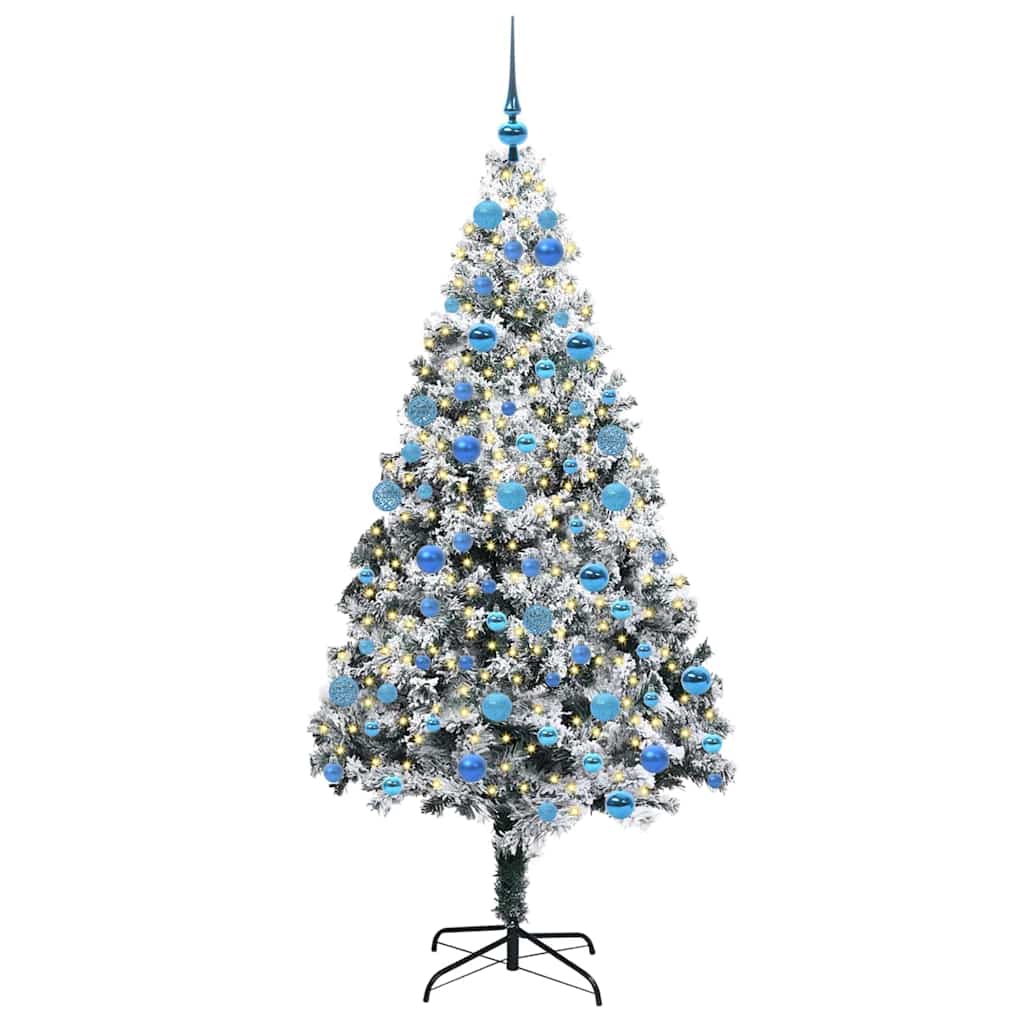 Albero di Natale artificiale Vidaxx con 300 LED bianchi 180 cm in PVC e acciaio e plastica