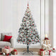 Vidaxl kunstkerstboom met 300 led wit 240 cm pvc en staal en kunststof