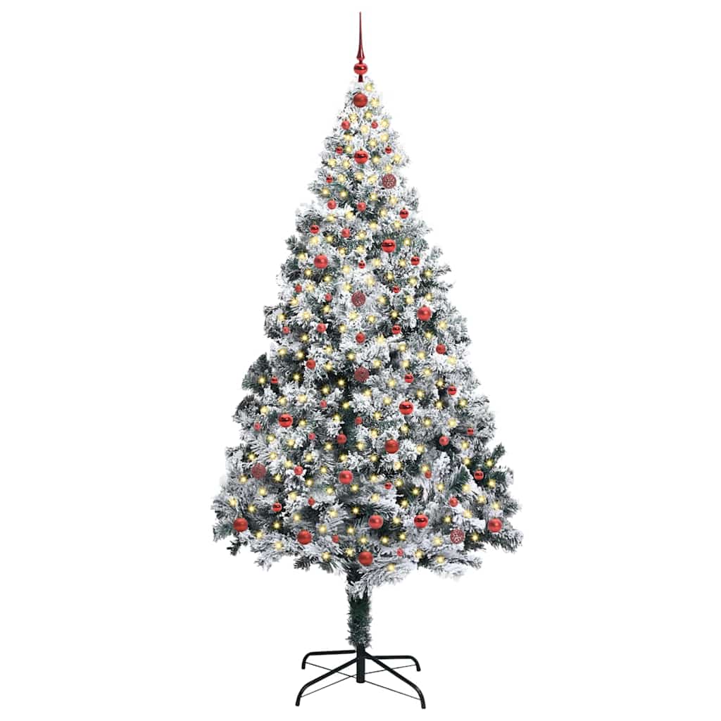 Albero di Natale artificiale Vidaxx con 300 LED bianchi 240 cm PVC e acciaio e plastica
