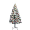 Vidaxl kunstkerstboom met 300 led wit 240 cm pvc en staal en kunststof