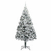Vidaxl kunstkerstboom met 300 led wit 240 cm pvc en staal en kunststof