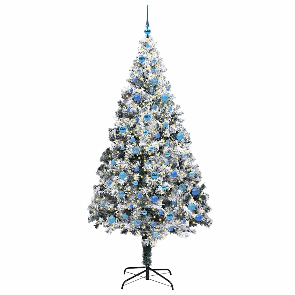 Albero di Natale artificiale Vidaxx con 300 LED bianchi 240 cm PVC e acciaio e plastica